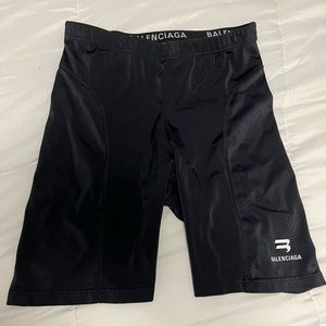 Balenciaga black cycling shorts